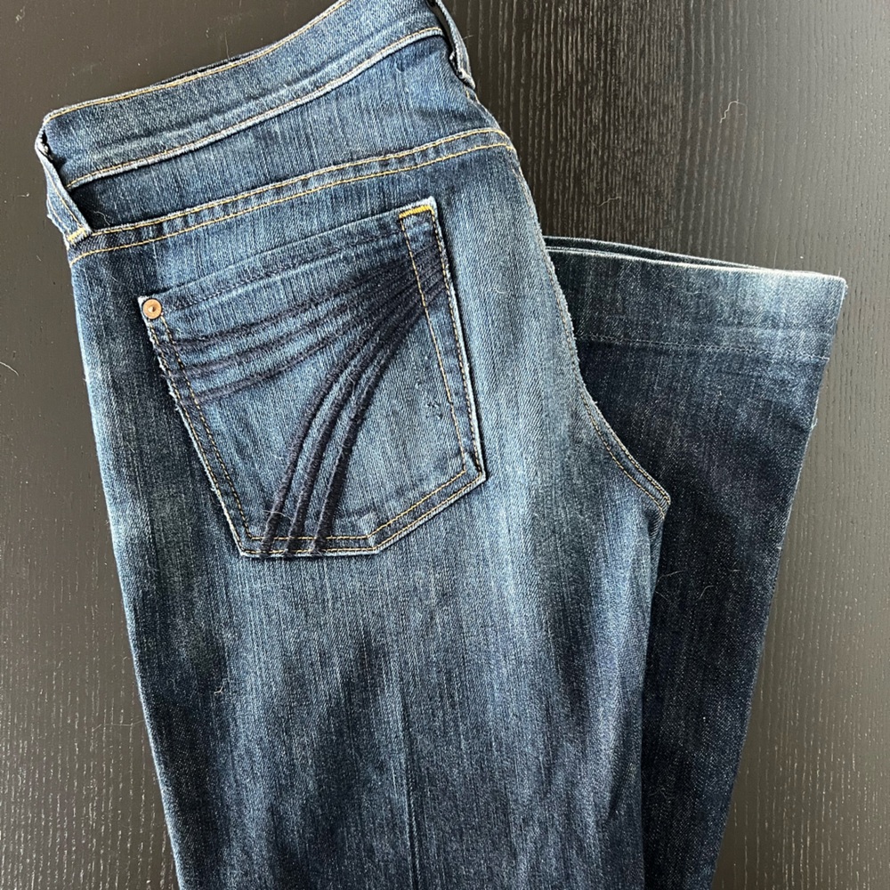 Size 28 7 FAMK jeans 32” inseam